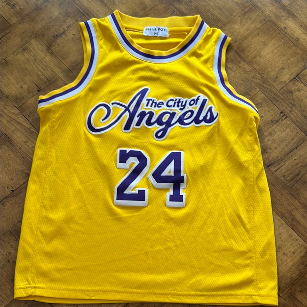 Yellow City of Angels Basketball Jersey